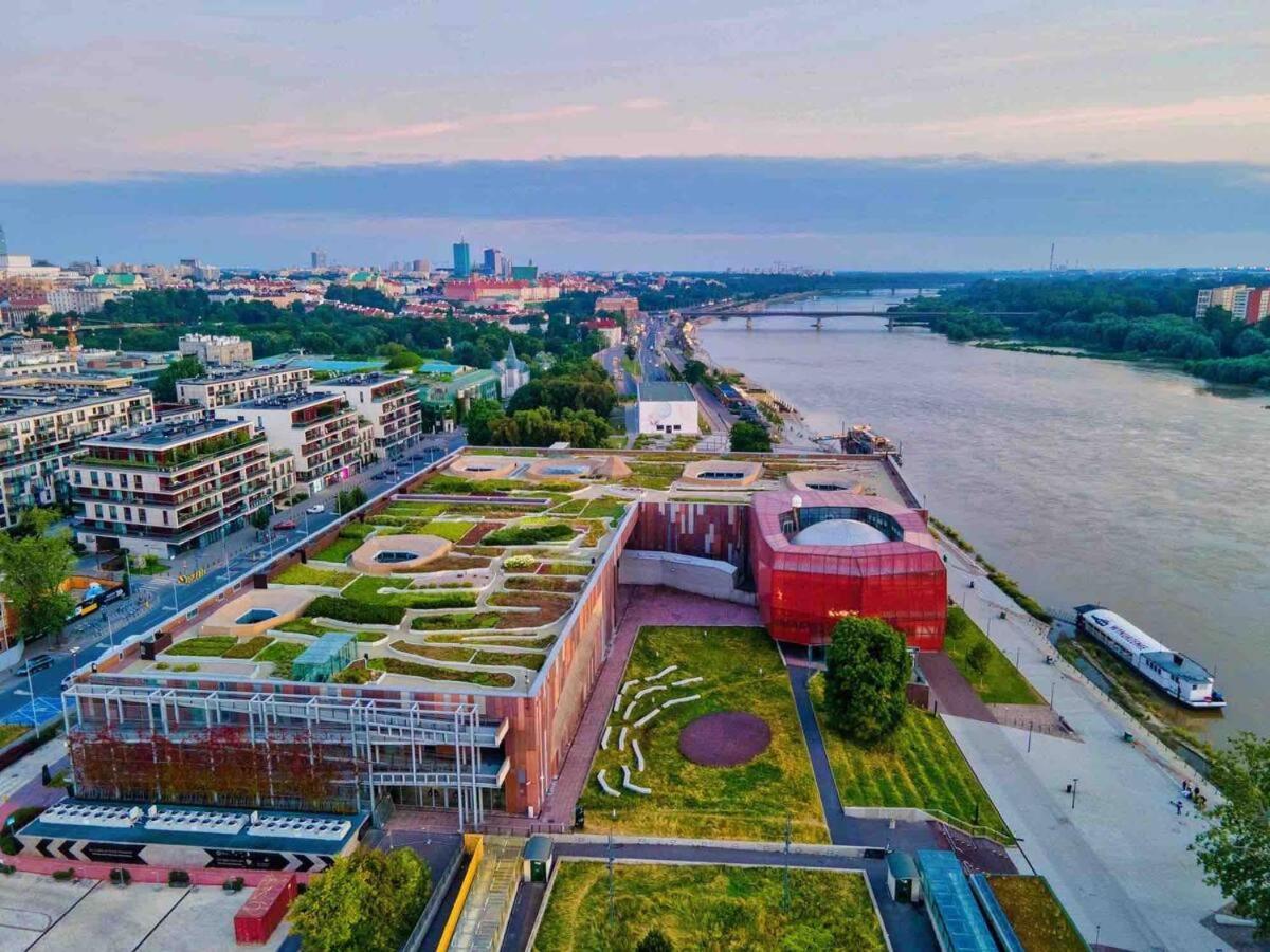 Super Apartment Yellow 2X Metro Fast Wifi 1 Gbs Netflix Panorama Miasta Varşovia Exterior foto