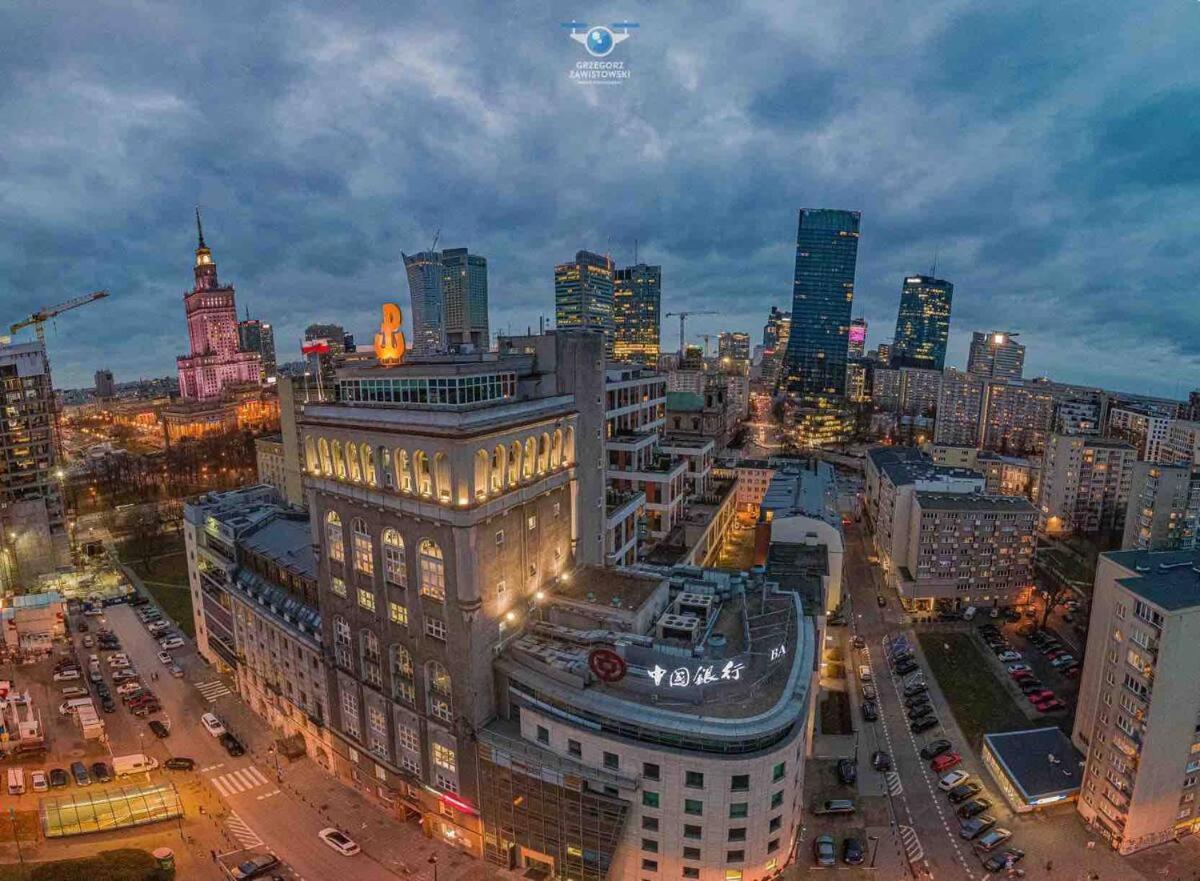 Super Apartment Yellow 2X Metro Fast Wifi 1 Gbs Netflix Panorama Miasta Varşovia Exterior foto